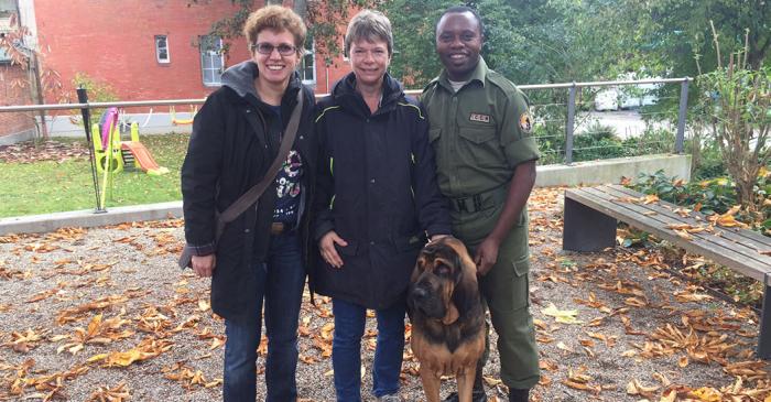 Christian Shamavu, Marlen Zähner und Dr. med. Annette Kotzur in der Wilhelma Christian Shamavu, Marlen Zähner und Dr. med. Annette Kotzur in der Wilhelma